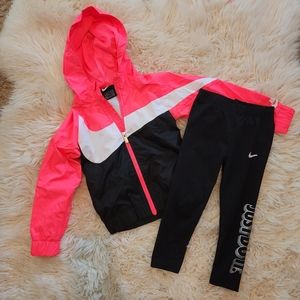 Nike Dri-Fit Toddler Sz 4T Jacket/Leggings Set